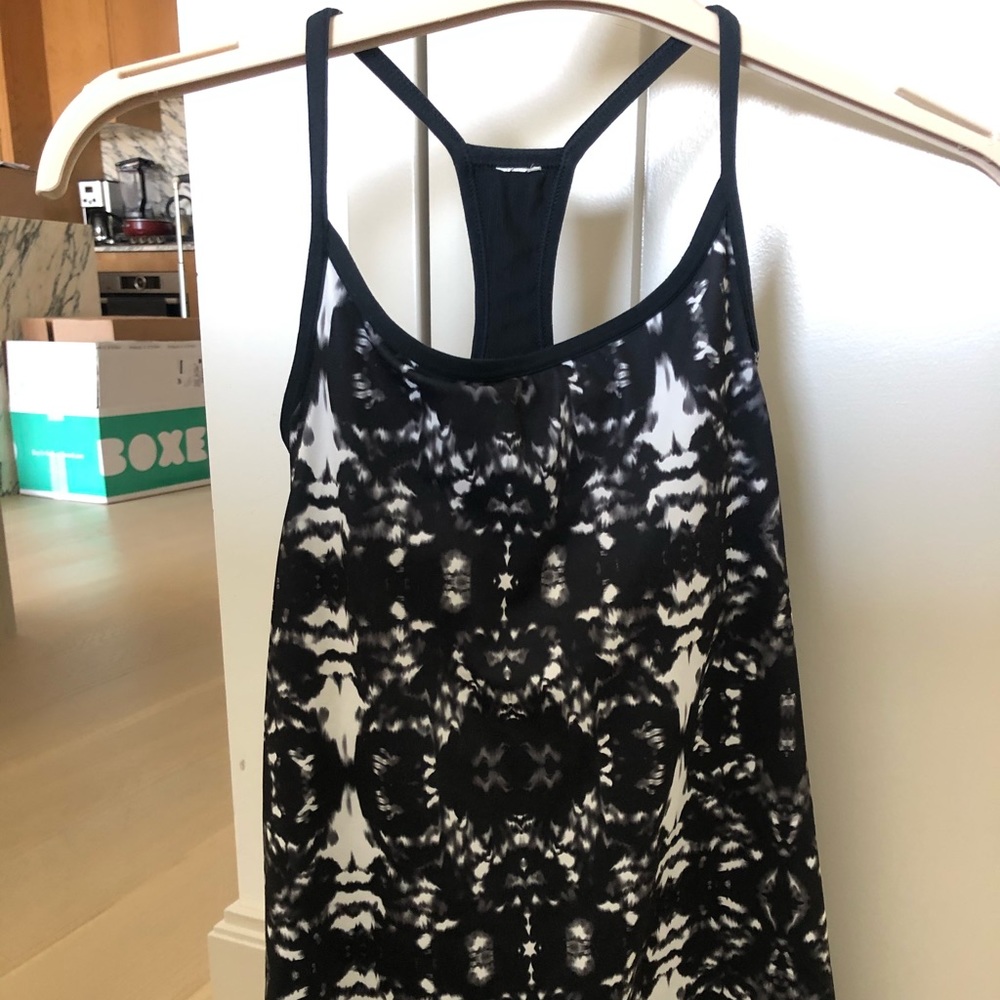 Fabletics Black Workout Top with Built in Bra